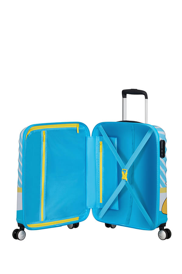 Mala de Cabine 55cm 4 Rodas Beijo do Donald Azul - Wavebreaker Disney | American Tourister