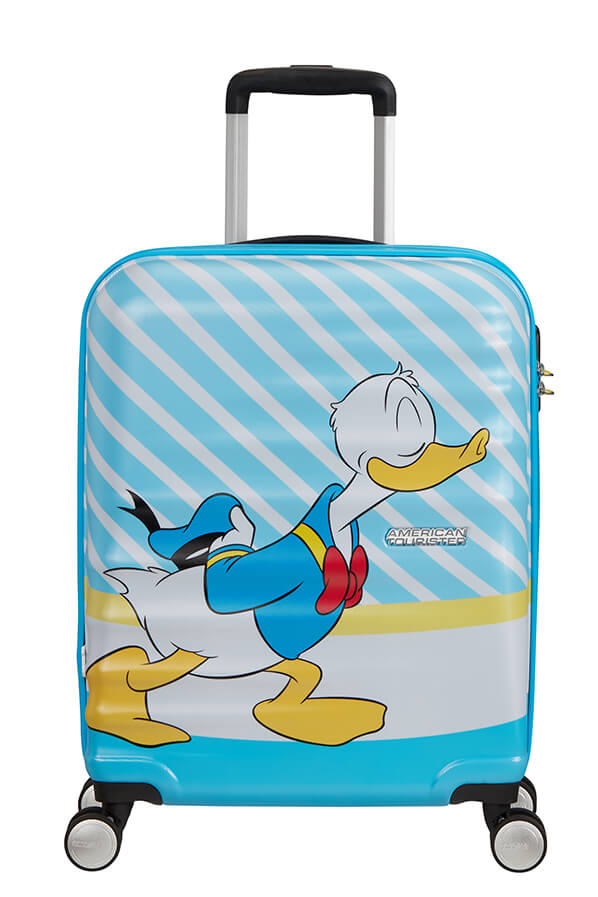 Mala de Cabine 55cm 4 Rodas Beijo do Donald Azul - Wavebreaker Disney | American Tourister