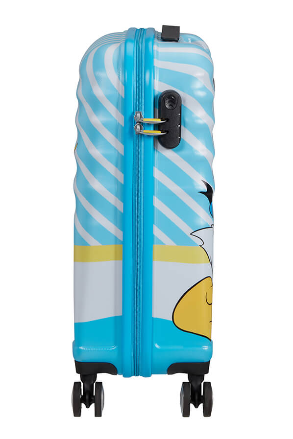 Mala de Cabine 55cm 4 Rodas Beijo do Donald Azul - Wavebreaker Disney | American Tourister