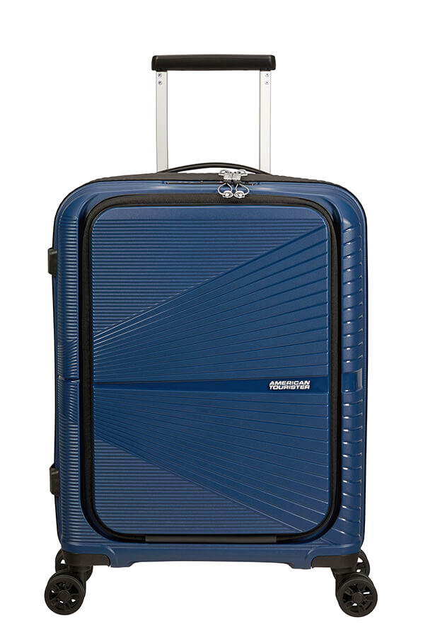 Mala de Cabine Superleve 55cm c/ 4 Rodas c/ Bolso p/ Portátil 15.6 Azul Meia-Noite - Airconic | Ame