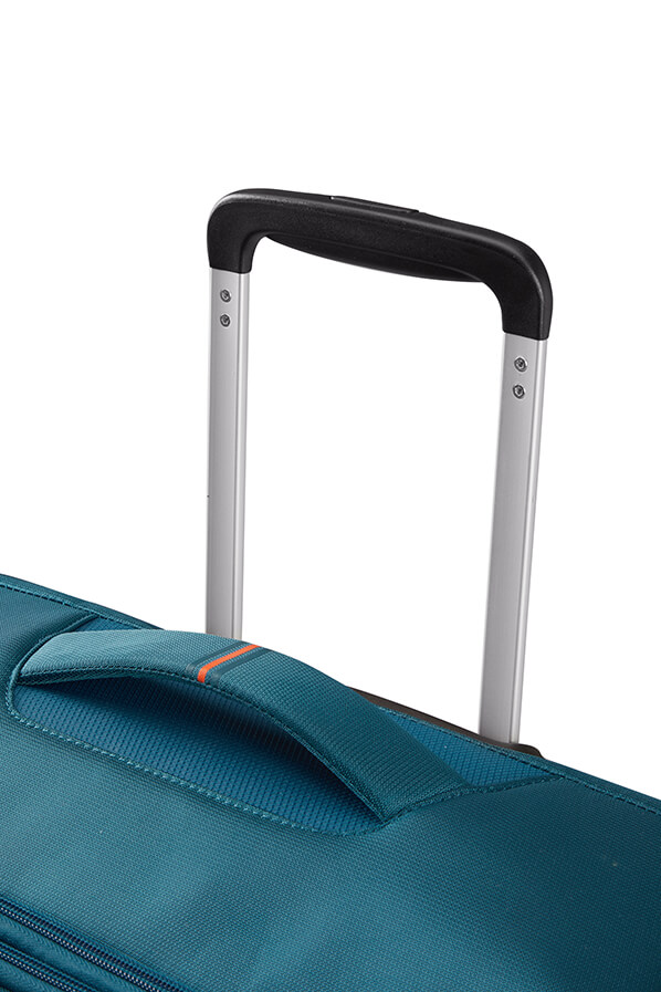 Mala de Viagem Média 67cm Expansível 4 Rodas Azul Marinho/Laranja - Crosstrack | American Tourister