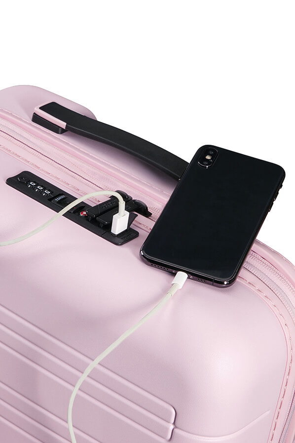 Mala de Cabine 55cm Expansível 4 Rodas Rosa Mate - Novastream | American Tourister