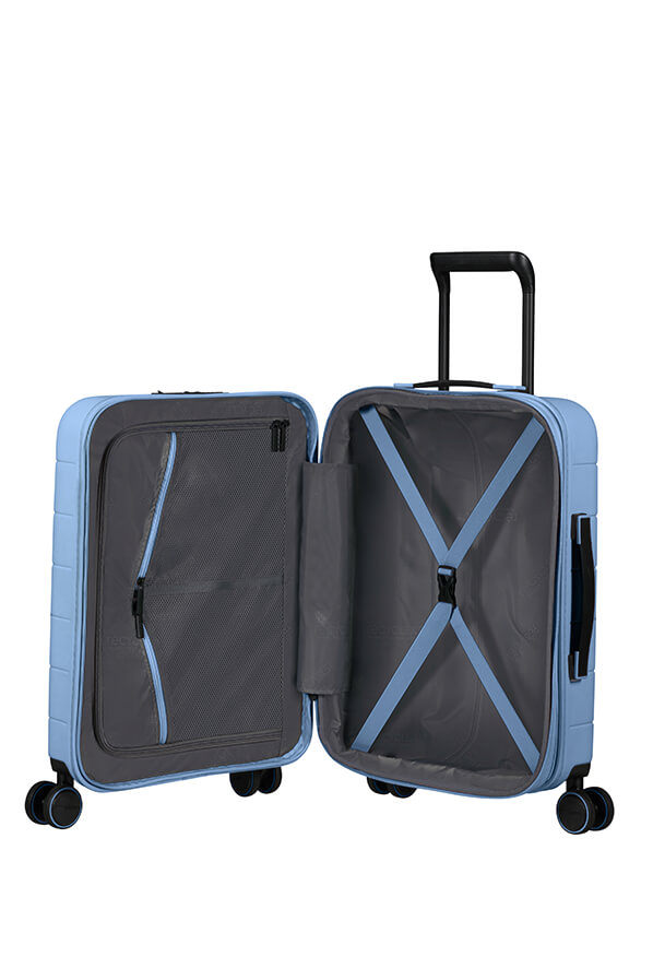 Mala de Cabine 55cm Expansível 4 Rodas Azul Pastel - Novastream | American Tourister