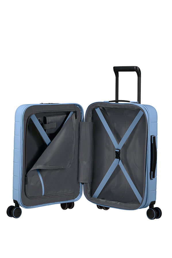 Mala de Cabine 55cm Expansível 4 Rodas Azul Pastel - Novastream | American Tourister