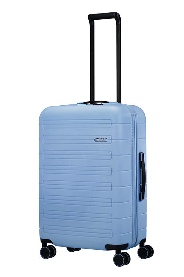 Mala de Viagem Média 67cm Expansível 4 Rodas Azul Pastel - Novastream | American Tourister