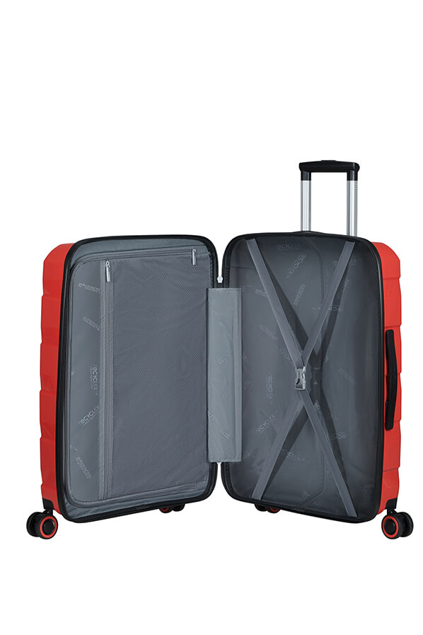 Mala de Viagem Média 66cm 4 Rodas Vermelho Coral - Air Move | American Tourister