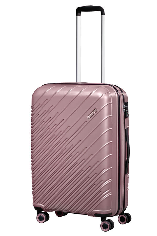 Mala de Viagem Média 67cm Expansível 4 Rodas Rosa Ouro - Speedstar | American Tourister