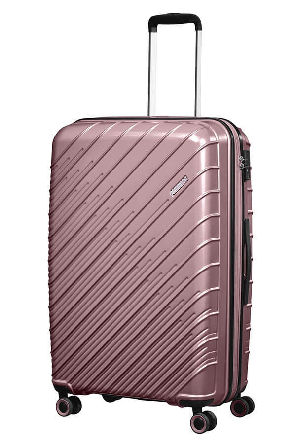 Mala de Viagem Grande 77cm Expansível 4 Rodas Rosa Ouro - Speedstar | American Tourister