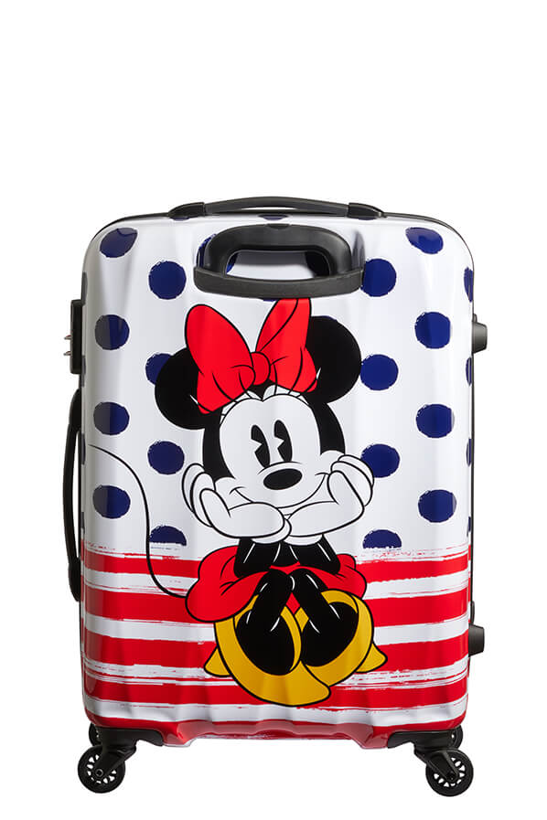 Mala de Viagem Média 65cm 4 Rodas Minnie Pontos Azuis - Disney Legends | American Tourister