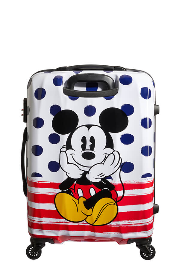 Mala de Viagem Média 65cm 4 Rodas Mickey Pontos Azuis - Disney Legends | American Tourister