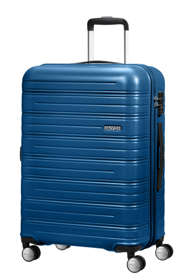 Mala de Viagem Média 67cm 4 Rodas Azul-Marinho - High Turn | American Tourister