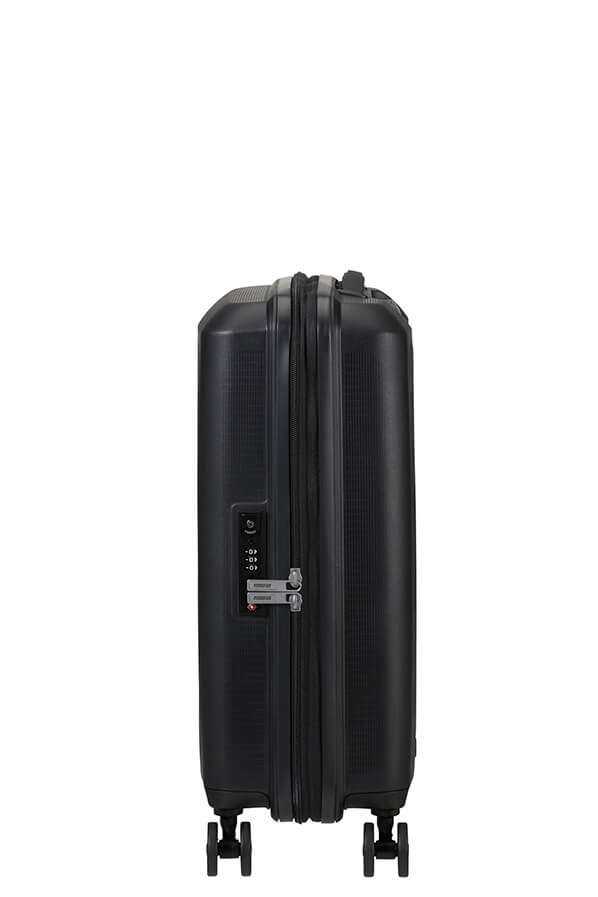 Mala de Cabine 55cm Expansível 4 Rodas Preta - AeroStep | American Tourister