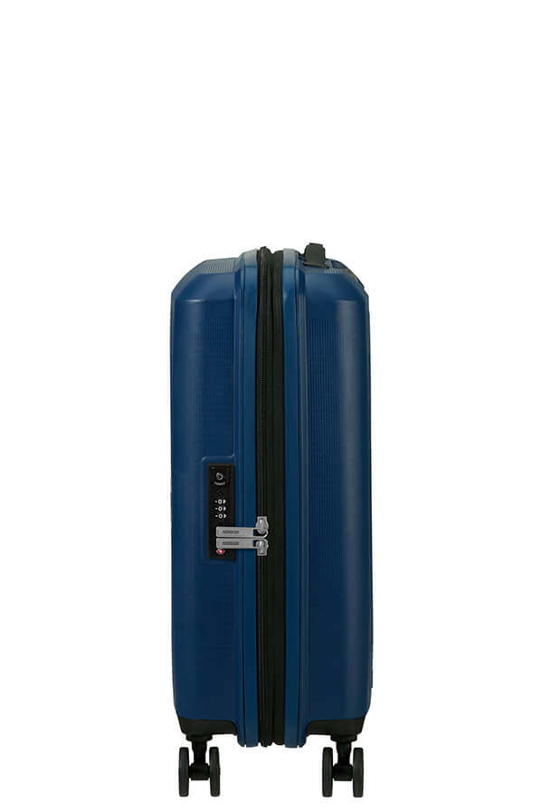 Mala de Cabine 55cm Expansível 4 Rodas Azul-Marinho - AeroStep | American Tourister