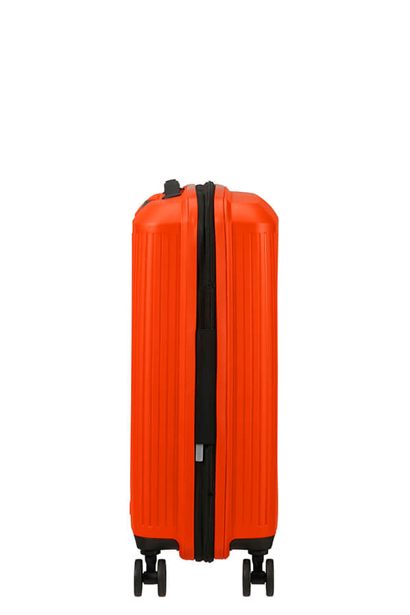 Mala de Cabine 55cm Expansível 4 Rodas Laranja Brilhante - AeroStep | American Tourister