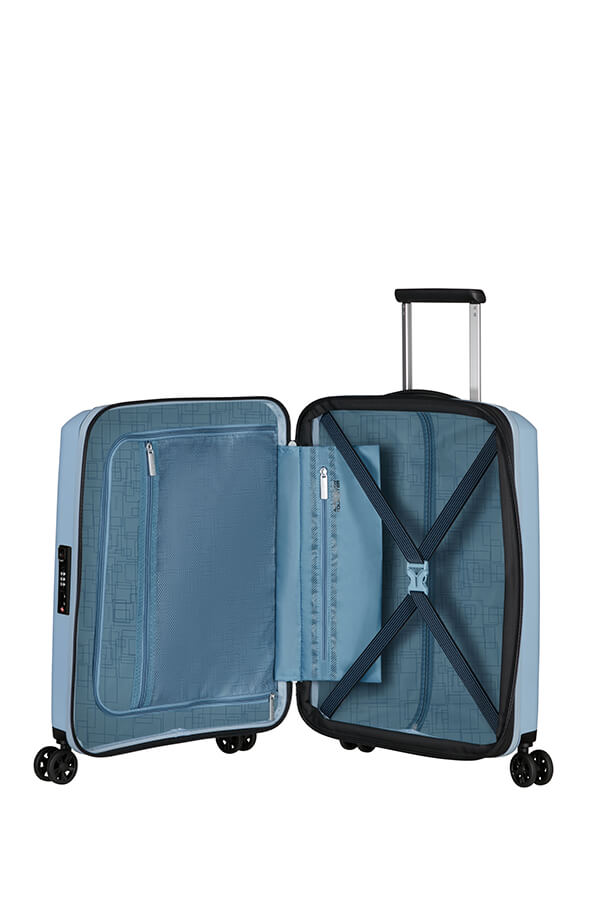 Mala de Cabine 55cm Expansível 4 Rodas Cinzenta Soho - AeroStep | American Tourister