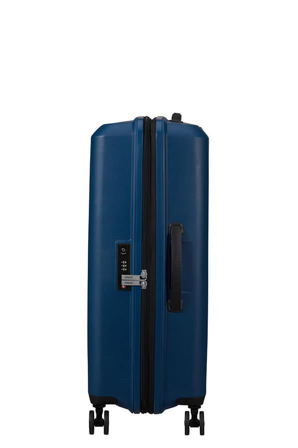 Mala de Viagem Média 67cm Expansível 4 Rodas Azul-Marinho - AeroStep | American Tourister