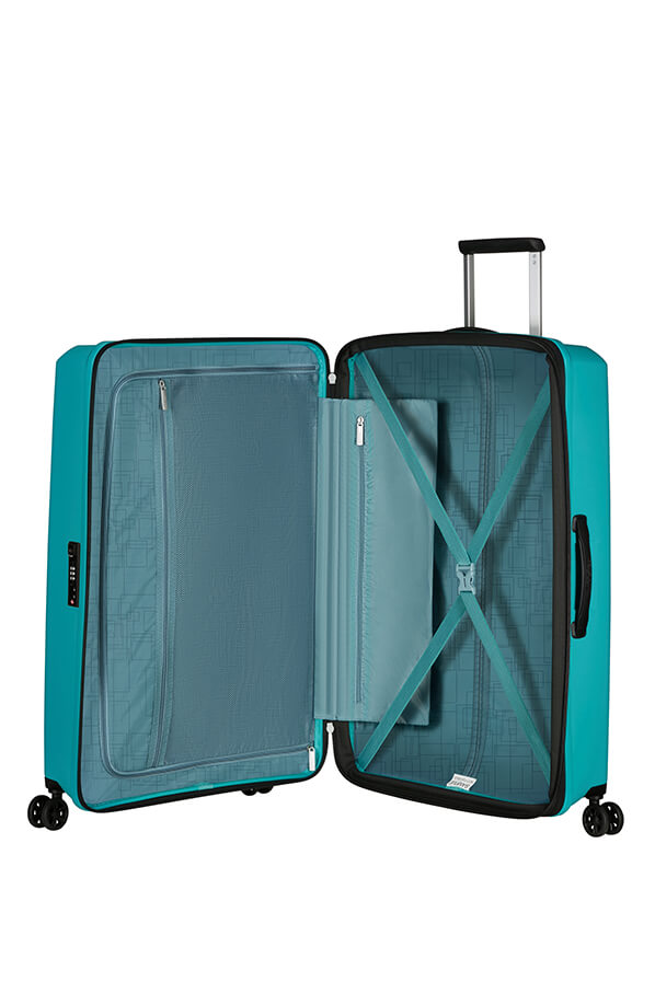 Mala de Viagem Grande 77cm Expansível 4 Rodas Tónico Turquesa - AeroStep | American Tourister