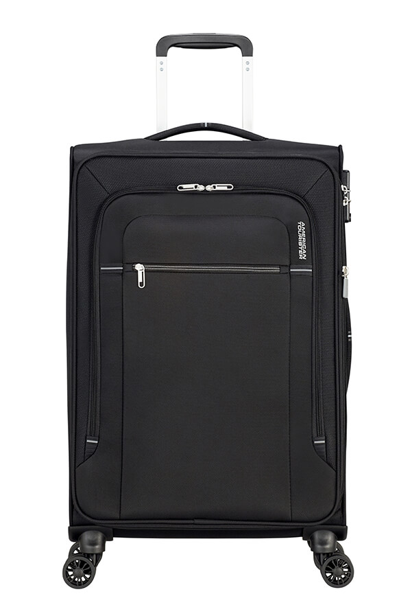 Mala de Viagem Média 67cm Expansível 4 Rodas Preto/Cinza - Crosstrack | American Tourister