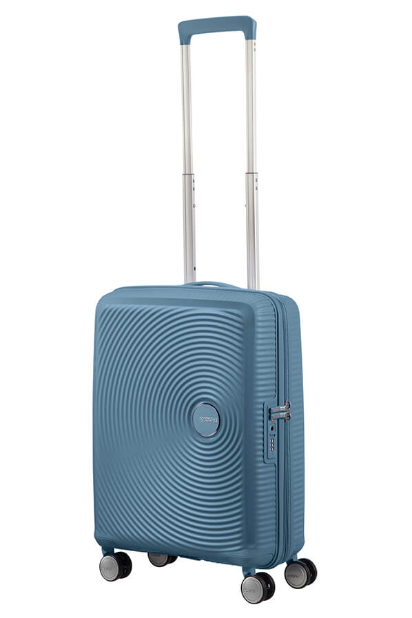 Mala de Cabine 55cm Expansível Azul Pedra - Soundbox | American Tourister®