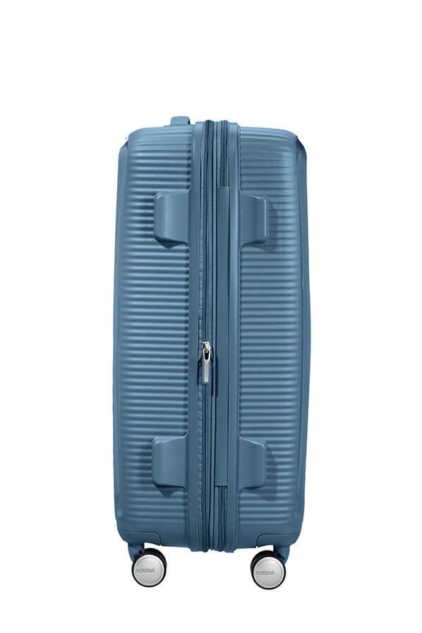 Mala de Viagem Média 67cm Expansível Azul Pedra - Soundbox | American Tourister®