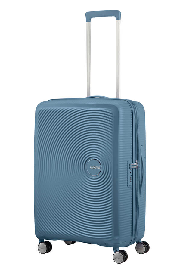 Mala de Viagem Média 67cm Expansível Azul Pedra - Soundbox | American Tourister®