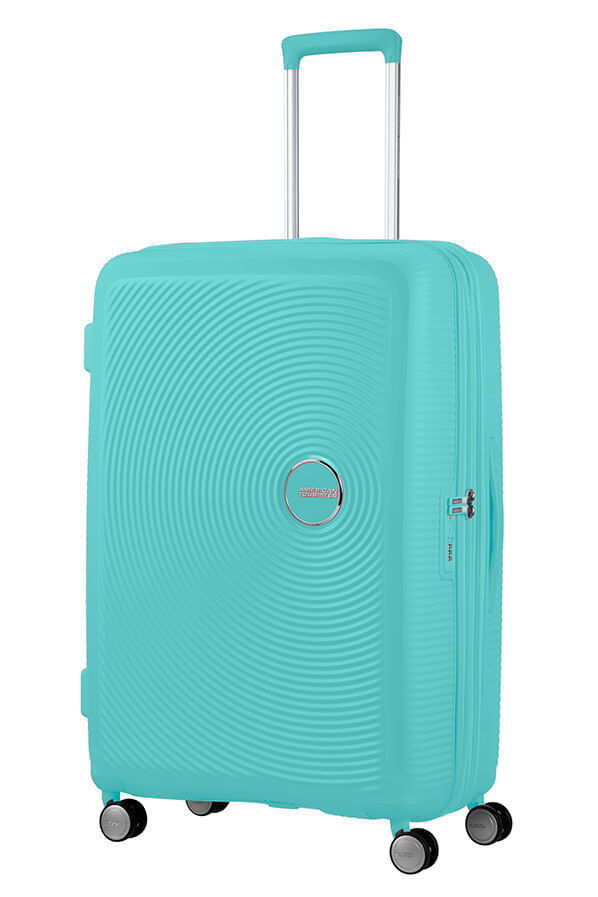 Mala de Viagem Grande 77cm Expansível Azul Piscina - Soundbox | American Tourister®