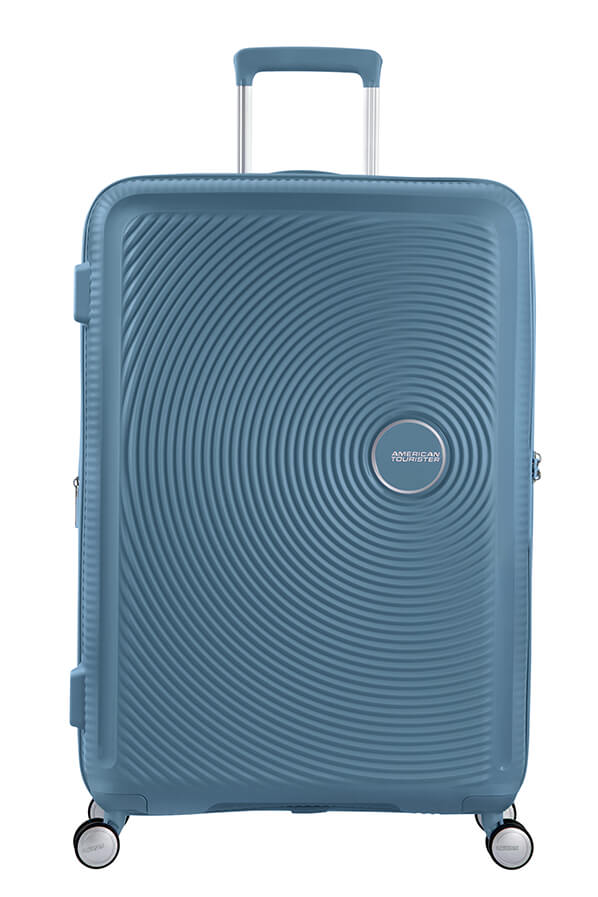 Mala de Viagem Grande 77cm Expansível Azul Pedra - Soundbox | American Tourister®