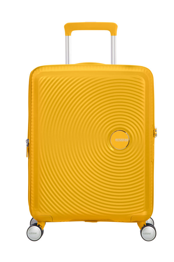 Mala de Cabine 55cm Expansível Amarela - Soundbox | American Tourister®