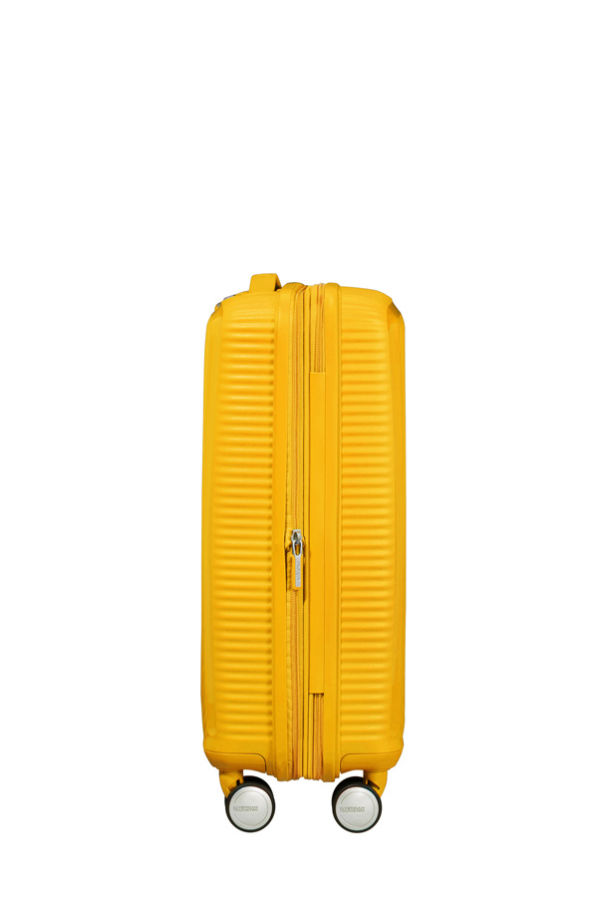 Mala de Cabine 55cm Expansível Amarela - Soundbox | American Tourister®