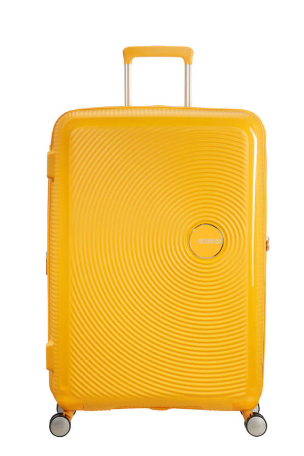 Mala de Viagem Grande 77cm Expansível Amarela - Soundbox | American Tourister®