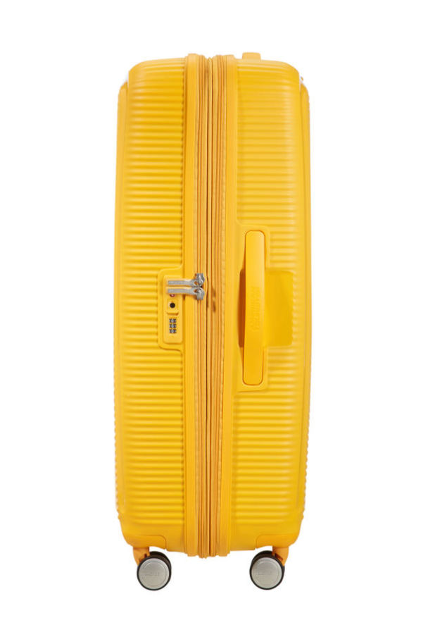 Mala de Viagem Grande 77cm Expansível Amarela - Soundbox | American Tourister®