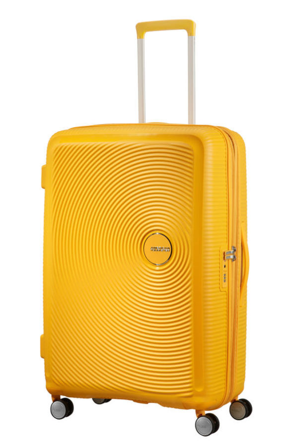 Mala de Viagem Grande 77cm Expansível Amarela - Soundbox | American Tourister®