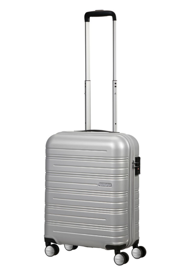 Mala de Cabine 55cm 4 Rodas Prateada - High Turn | American Tourister