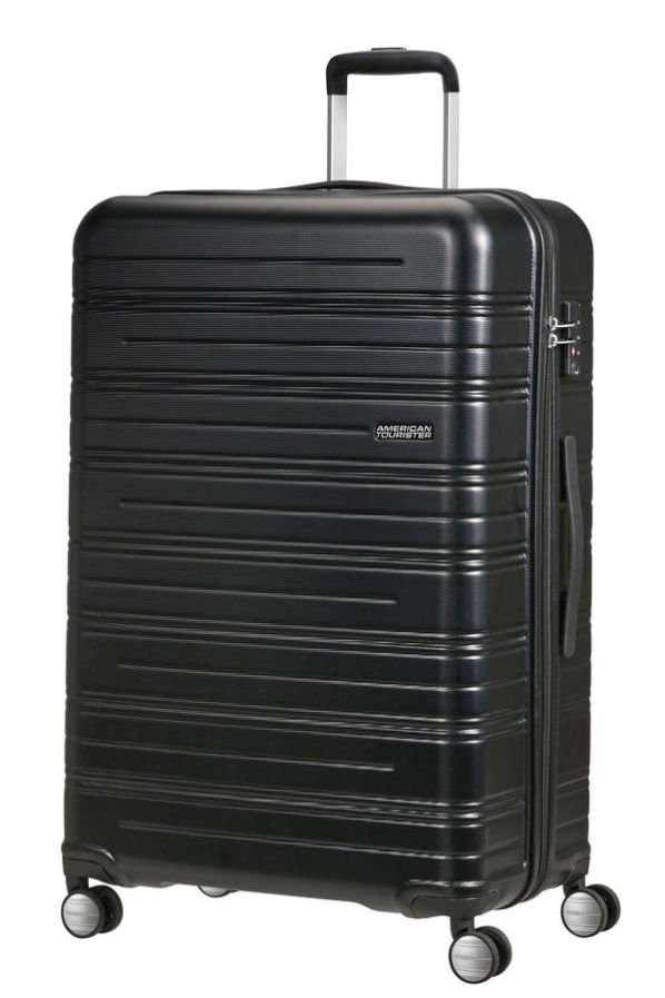 Mala de Viagem Grande 77cm 4 Rodas Preto Universo - High Turn | American Tourister