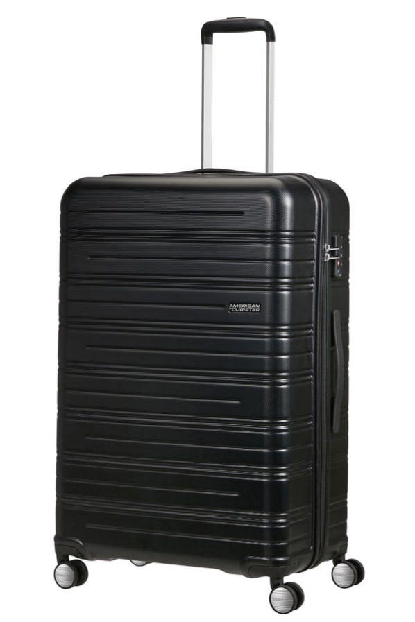 Mala de Viagem Grande 77cm 4 Rodas Preto Universo - High Turn | American Tourister