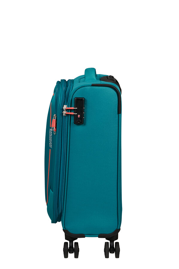 Mala de Cabine 55cm Expansível 4 Rodas Azul-Pedra - Pulsonic | American Tourister