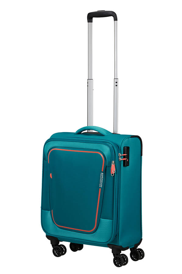 Mala de Cabine 55cm Expansível 4 Rodas Azul-Pedra - Pulsonic | American Tourister