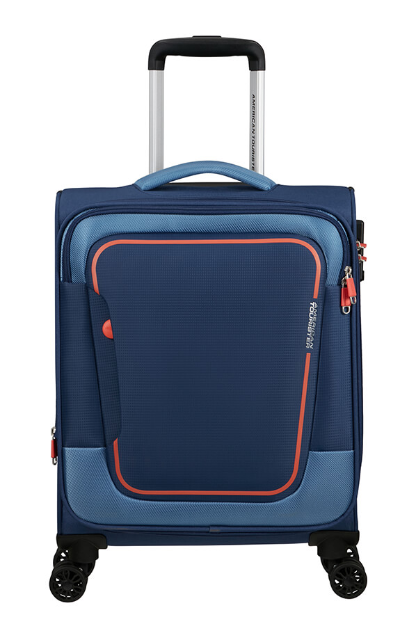 Mala de Cabine 55cm Expansível 4 Rodas Azul-Marinho - Pulsonic | American Tourister