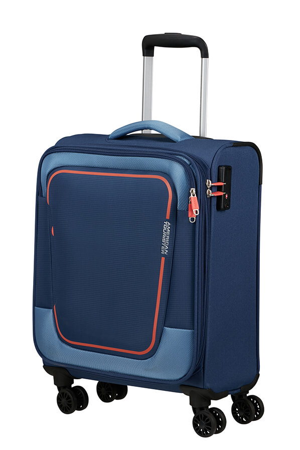 Mala de Cabine 55cm Expansível 4 Rodas Azul-Marinho - Pulsonic | American Tourister