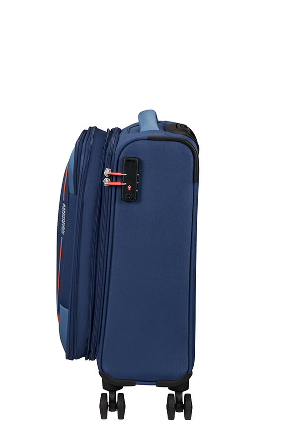 Mala de Cabine 55cm Expansível 4 Rodas Azul-Marinho - Pulsonic | American Tourister