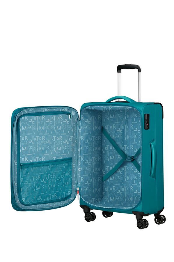 Mala de Viagem Média 68cm Expansível 4 Rodas Azul-Pedra - Pulsonic | American Tourister