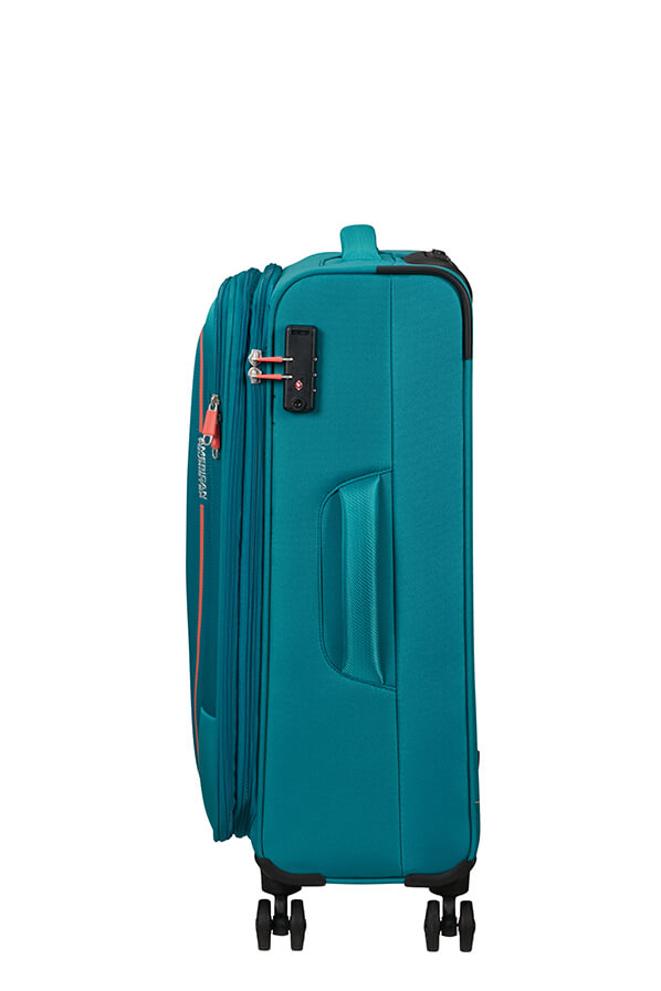 Mala de Viagem Média 68cm Expansível 4 Rodas Azul-Pedra - Pulsonic | American Tourister