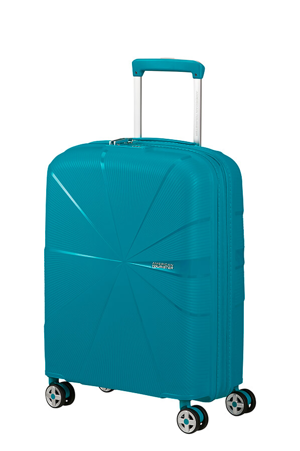 Mala de Cabine 55cm Expansível 4 Rodas Azul-Esverdeado - StarVibe | American Tourister