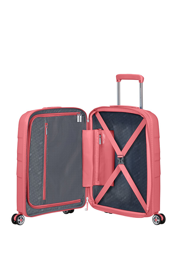 Mala de Cabine 55cm Expansível 4 Rodas Coral - StarVibe | American Tourister