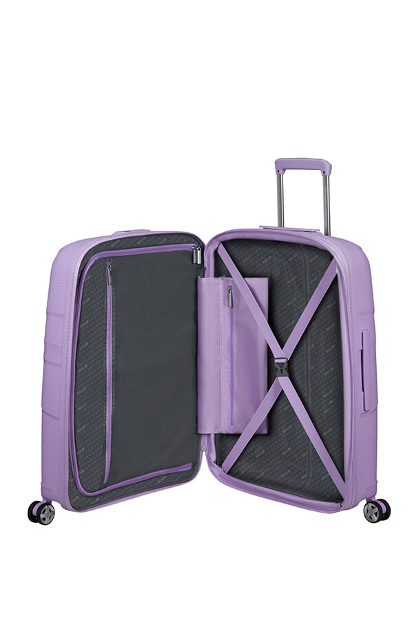 Mala de Viagem Média 67cm Expansível 4 Rodas Lavanda Digital - StarVibe | American Tourister