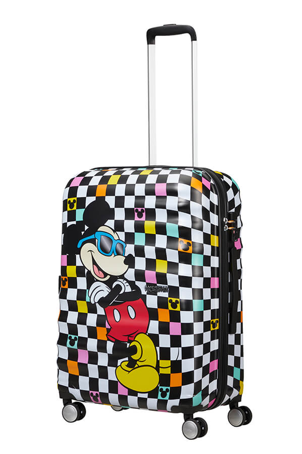 Mala de Viagem Média 67cm 4 Rodas Disney Mickey Xadrez - Mickey Check | American Tourister