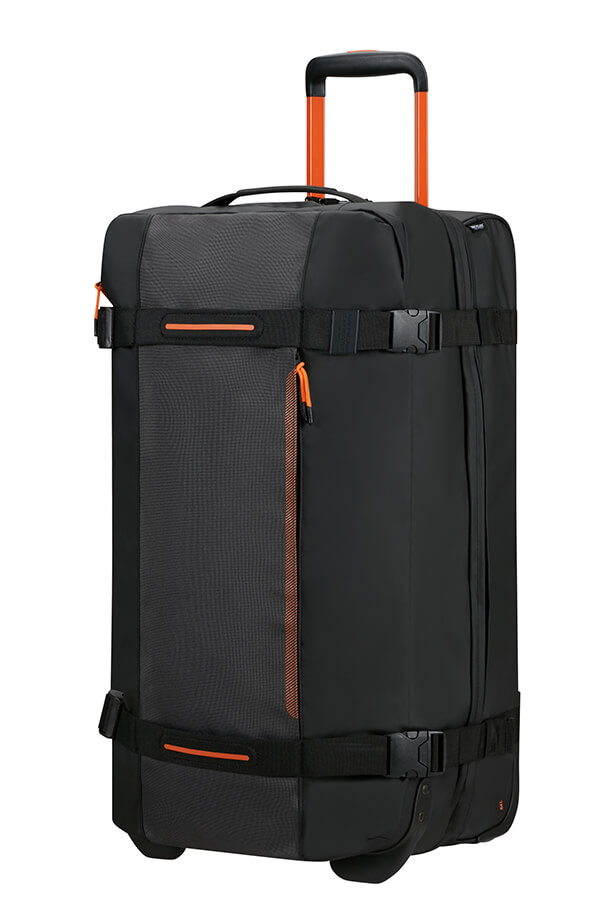 Saco de Viagem Médio 68cm 2 Rodas Preto/Laranja - Urban Track | American Tourister