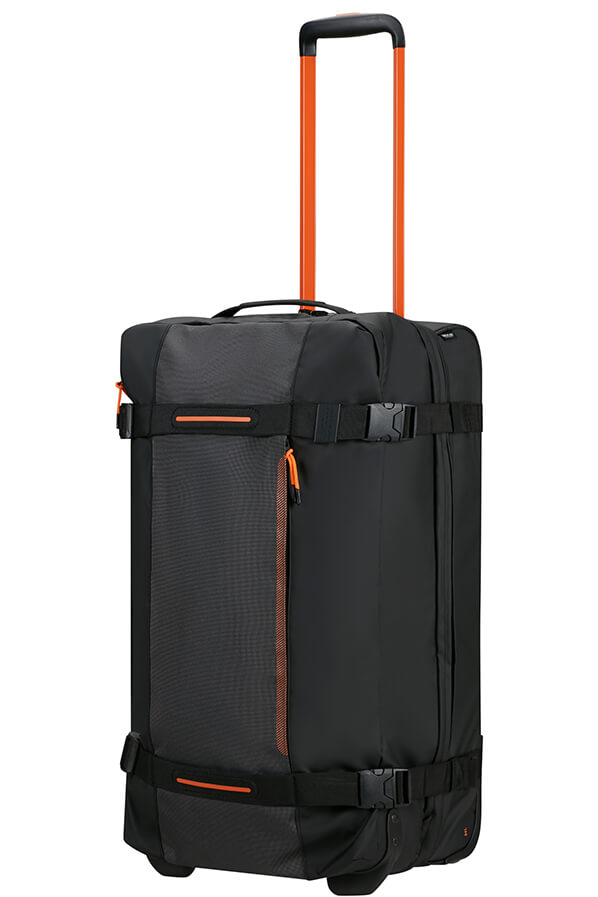 Saco de Viagem Médio 68cm 2 Rodas Preto/Laranja - Urban Track | American Tourister