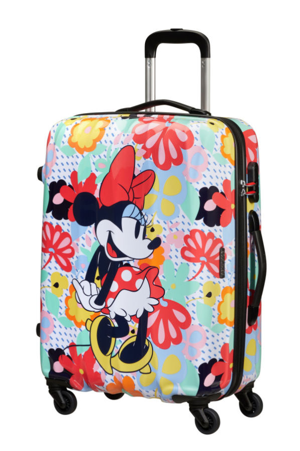 Mala de Viagem Média 65cm 4 Rodas Disney Minnie Flores - Minnie Flores | American Tourister