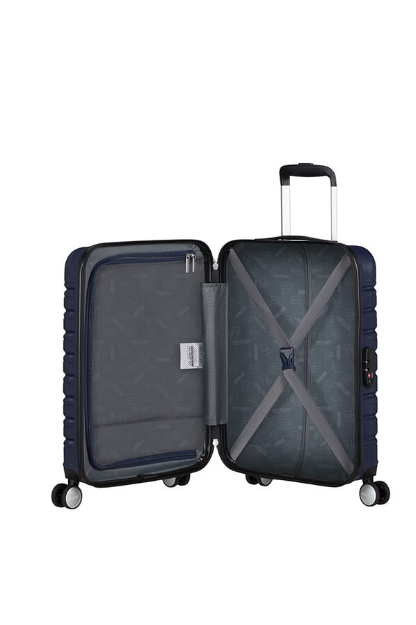 Mala de Cabine 55cm 4 Rodas Azul Tinta - Flashline | American Tourister